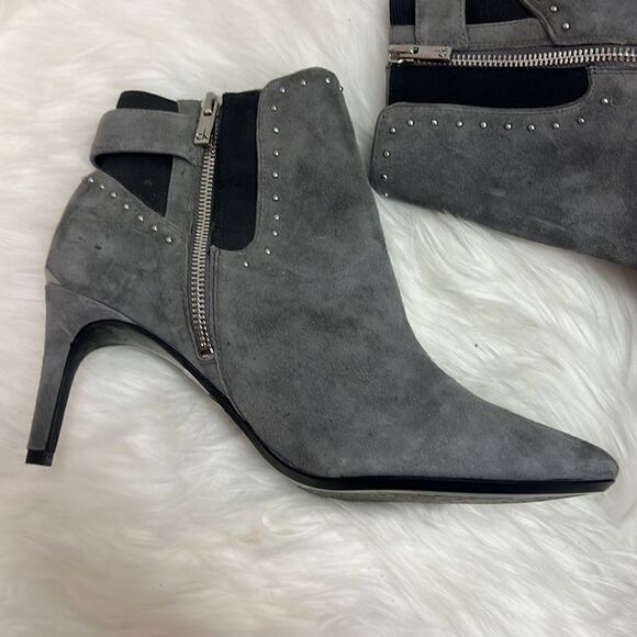 Calvin Klein grey Jozie heeled booties Size 9.5 Bin 15 - Picture 7 of 12